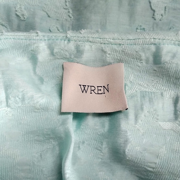 Wren Bib Front Embroidered Silk Top - Picture 8 of 8